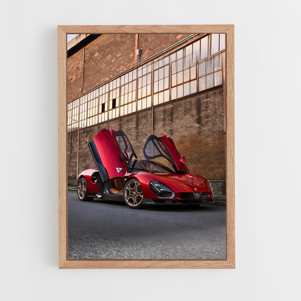 Poster Route Écarlate – affiche Alfa Romeo (vue 4)